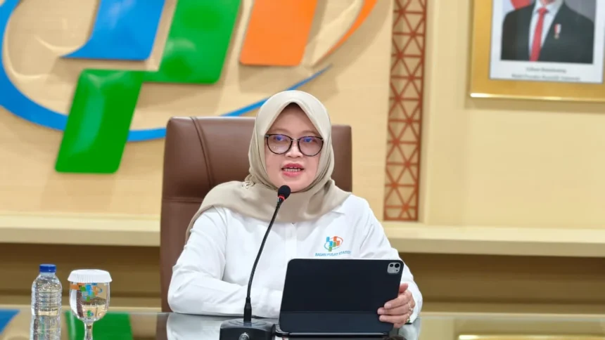 Deputi Bidang Statistik Distribusi dan Jasa BPS Pudji Ismartini (sumber: Owrite/Anisa Aulia)