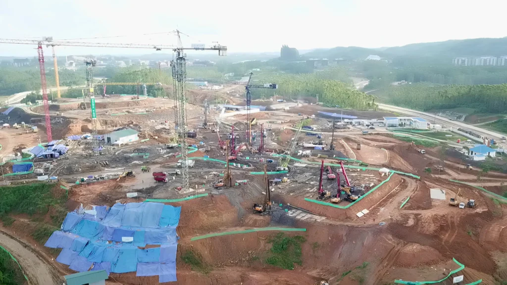 Pembangunan Bangunan Gedung dan Kawasan Lembaga DPR II di Ibu Kota Nusantara (IKN). (Sumber: Dok. WEGE)