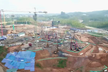 Pembangunan Bangunan Gedung dan Kawasan Lembaga DPR II di Ibu Kota Nusantara (IKN). (Sumber: Dok. WEGE)