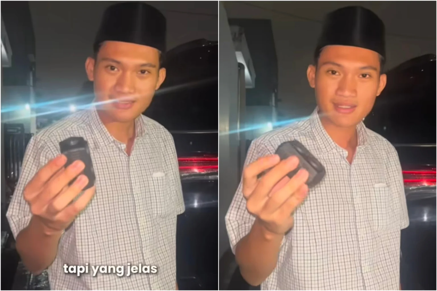 Eks Ketua Badan Eksekutif (BEM) Mahasiswa Universitas Gadjah Mada (UGM) Tiyo Ardianto temukan GPS di mobilnya. (Sumber: IG Tiyo Ardianto)