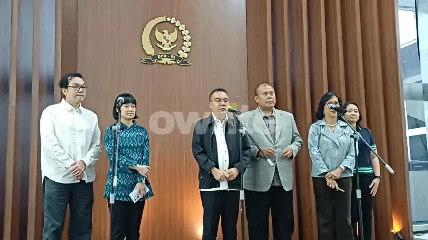 Wakil Ketua DPR RI Sufmi Dasco Ahmad mengumumkan kesepakatan penerapan tarif komisi baru untuk layanan transportasi roda dua