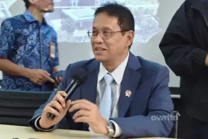 Menteri Keuangan Purbaya Yudhi Sadewa dalam media briefing di Kantor Kemenkeu (sumber: Anisa Aulia/Owrite)