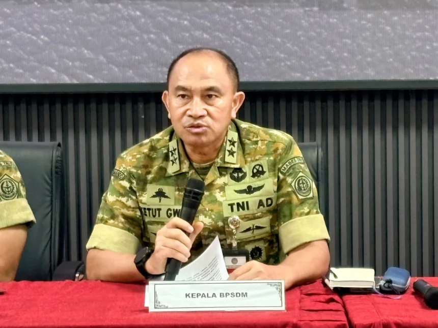 Kepala Badan Pengembangan Sumber Daya Manusia Pertahanan (BPSDM) Kementerian Pertahanan, Mayjen TNI Ketut Gede Wetan Pastia