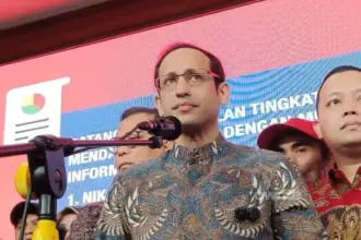 Mantan Mendikbud Nadiem Makarim jelang sidang vonis kasus korupsi pengadaan Chromebook dan CDM, 30 Juni 2026.