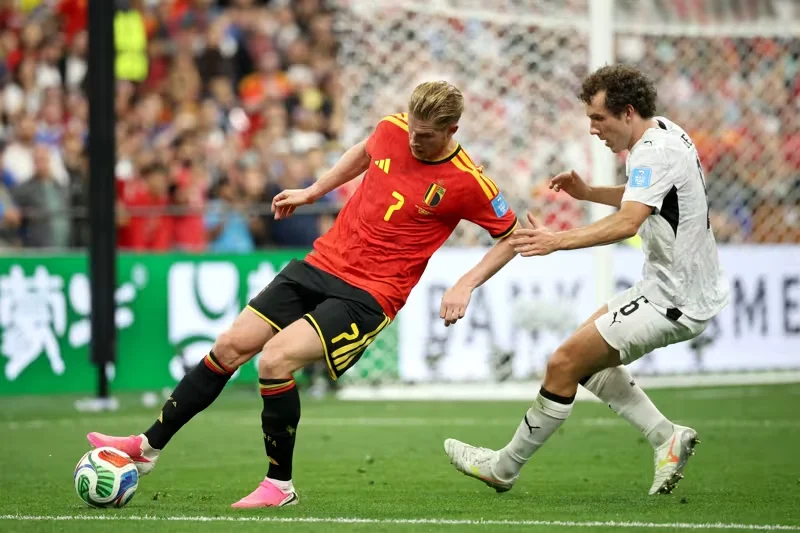 Kevin De Bruyne menggila saat Belgia hajar Selandia Baru 5-1 di Piala Dunia 2026
