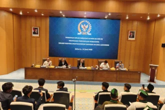 Pertemuan perwakilan massa aksi dengan anggota parlemen di DPR, 19 Juni 2026.