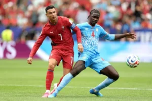 Cristiano Ronaldo tak berkutik saat berhadapan dengan RD Kongo