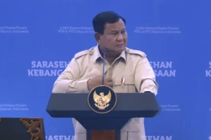 Presiden RI Prabowo Subianto dalam Pembukaan Sarasehan Kebangsaan KSTI 2026