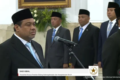 Penasihat Khusus Presiden Bidang Ketenagakerjaan dan Kesejahteraan Buruh Said Iqbal.