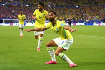Matheus Cunha berhasil mencetak gol saat Brasil membungkam Skotlandia.
