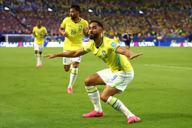 Matheus Cunha berhasil mencetak gol saat Brasil membungkam Skotlandia.