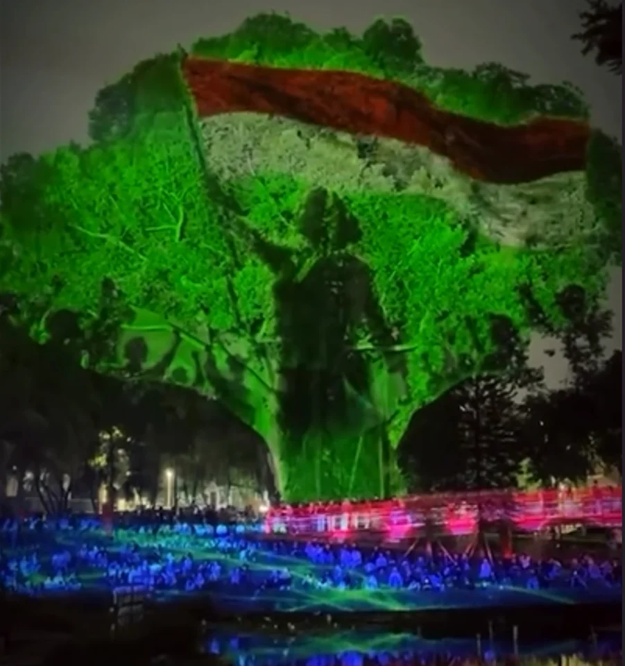 Video mapping "Cahaya Pusaka Nusantara"