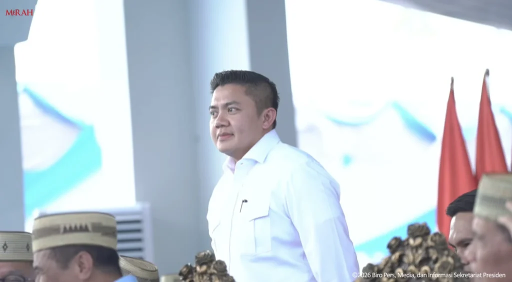 Sekretaris Kabinet Letnan Kolonel Teddy Indra Wijaya di Gorontalo. (Sumber: YT BPMI)