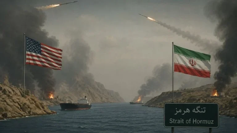 Ilustrasi foto Selat Hormuz memanas imbas militer AS dan Iran saling serang.