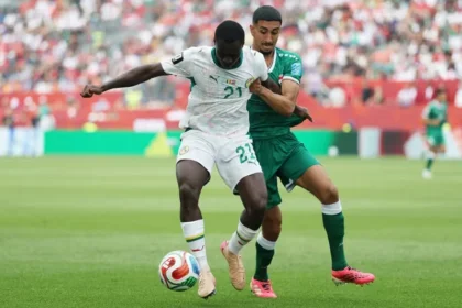 Pertandingan antara Irak melawan Senegal