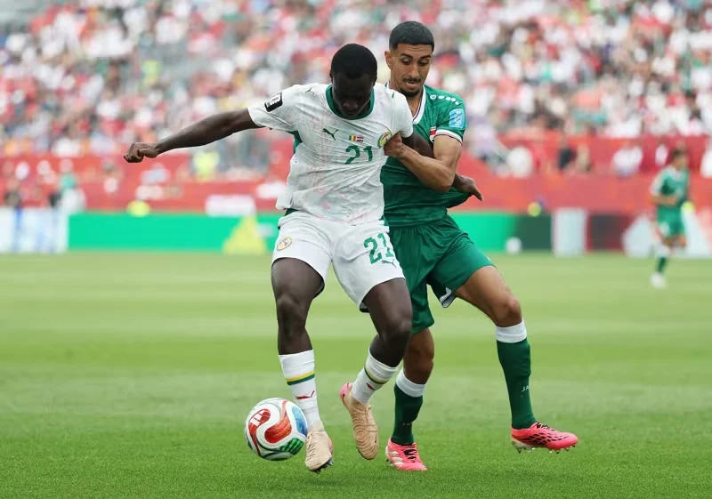 Pertandingan antara Irak melawan Senegal