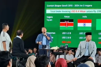Tiga Menteri Prabowo saat diskusi di UGM. (Sumber: Ig @jogjastudent)