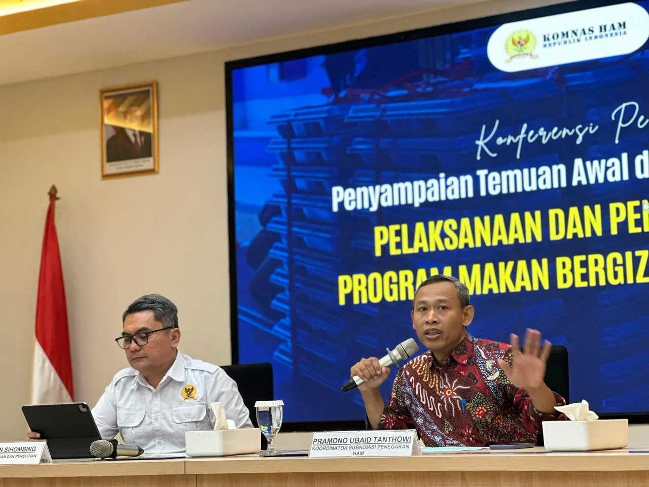 Koordinator Subkomisi Penegakan HAM Komnas HAM, Pramono Ubaid Tanthowi.