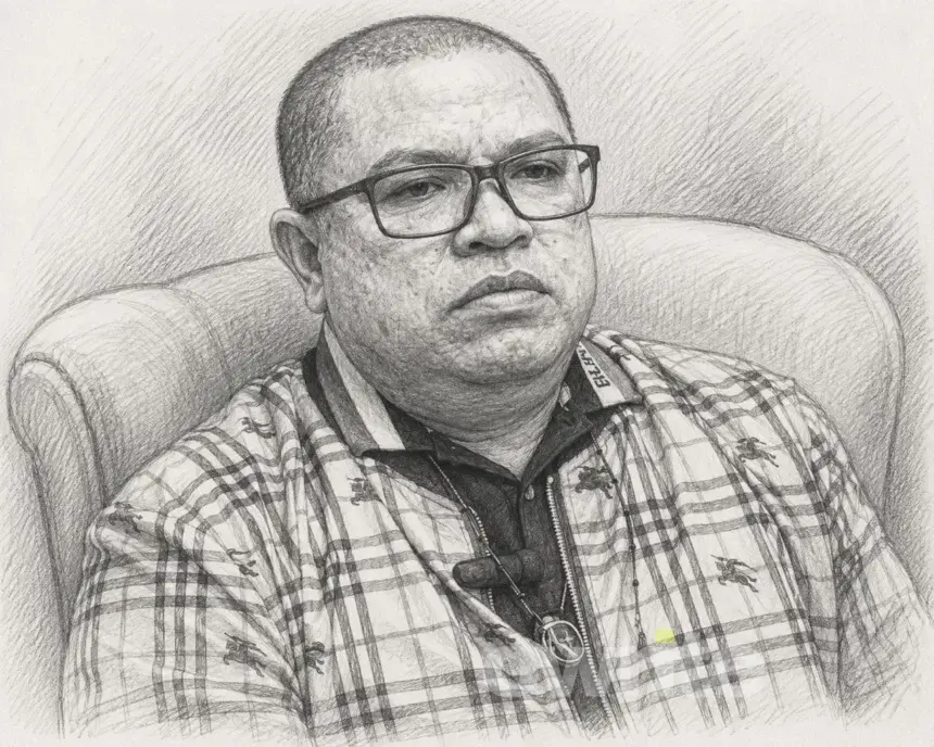 Rasman Nasution. Foto ini debuat dengan aplikasi IA.