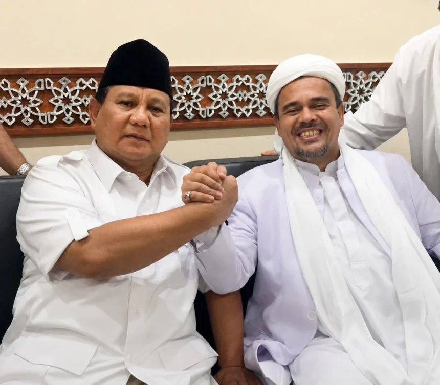 Presiden Prabowo Subianto dan Habib Rizieq Shihab. Doc: ist