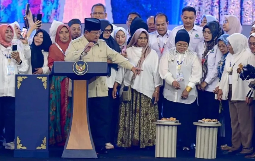 Presiden Prabowo Subianto bersama pemilik SPPG di seluruh Indonesia. Doc: IG SetnegRI