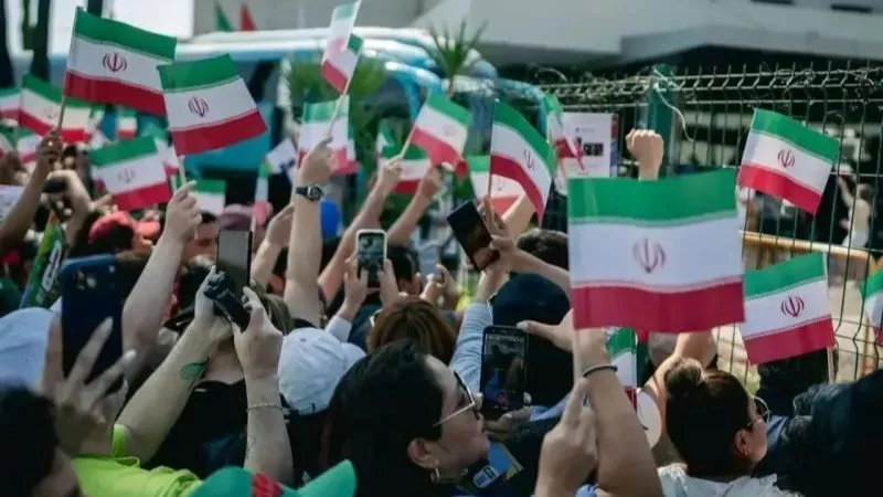 Warga Tijuana Meksiko beri dukungan terhadap Timnas Iran di Piala Dunia 2026.