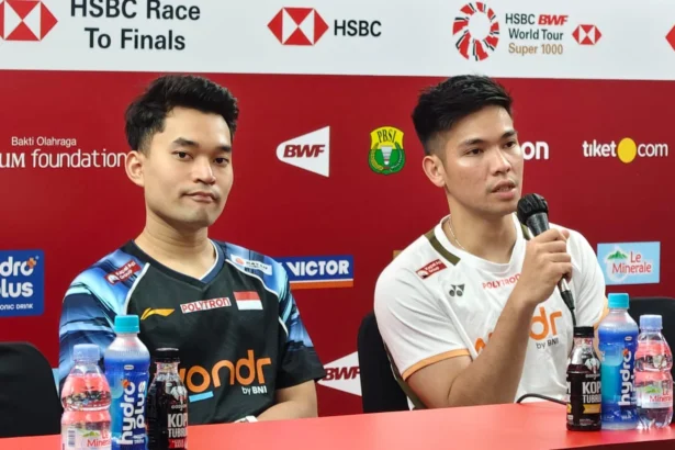 Pasangan ganda putra Indonesia, Leo Rolly Carnando/Daniel Marthin