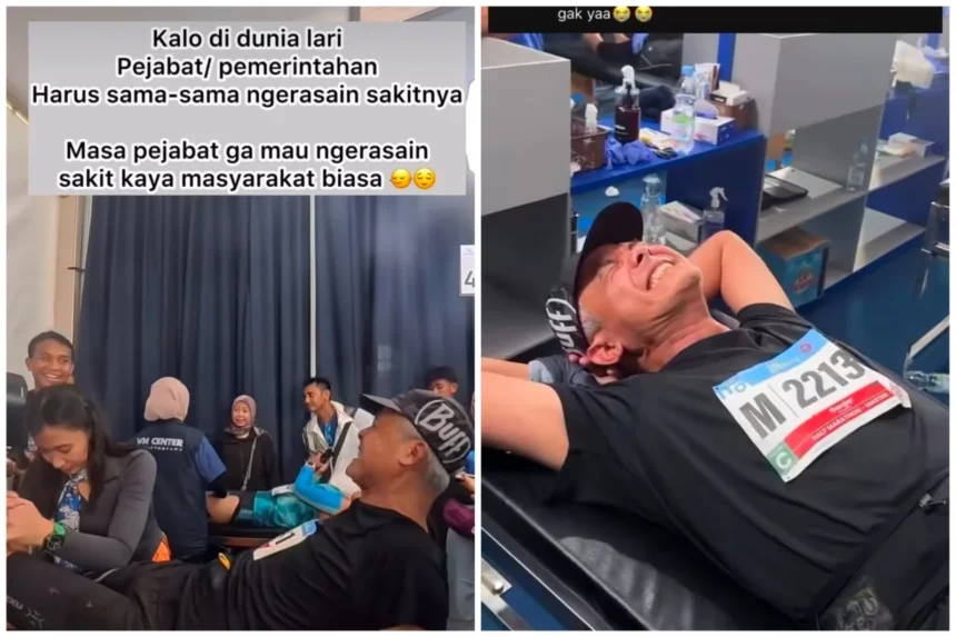 Ganjar Pranowo fisioterapi