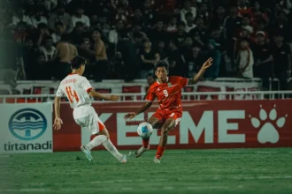 Pertandingan Timnas Indonesia U-19 melawan Vietnam