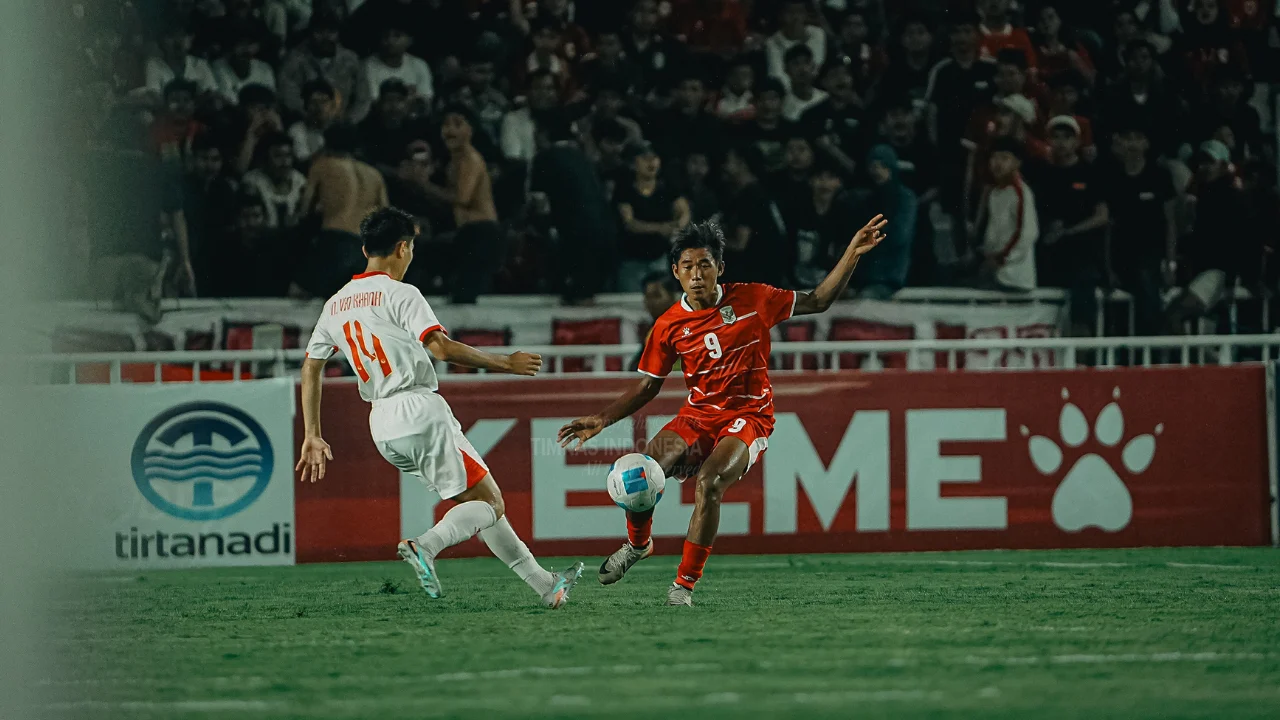 Pertandingan Timnas Indonesia U-19 melawan Vietnam