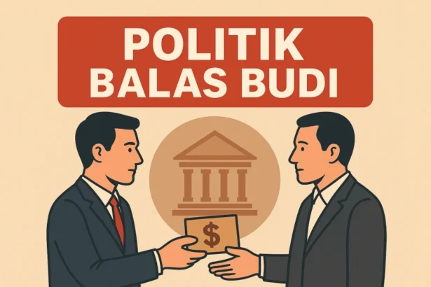 gambar ilustrasi politik balas budi