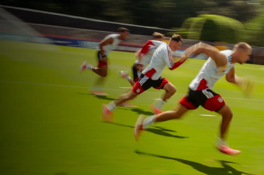 Sesi latihan Timnas Jerman di Amerika
