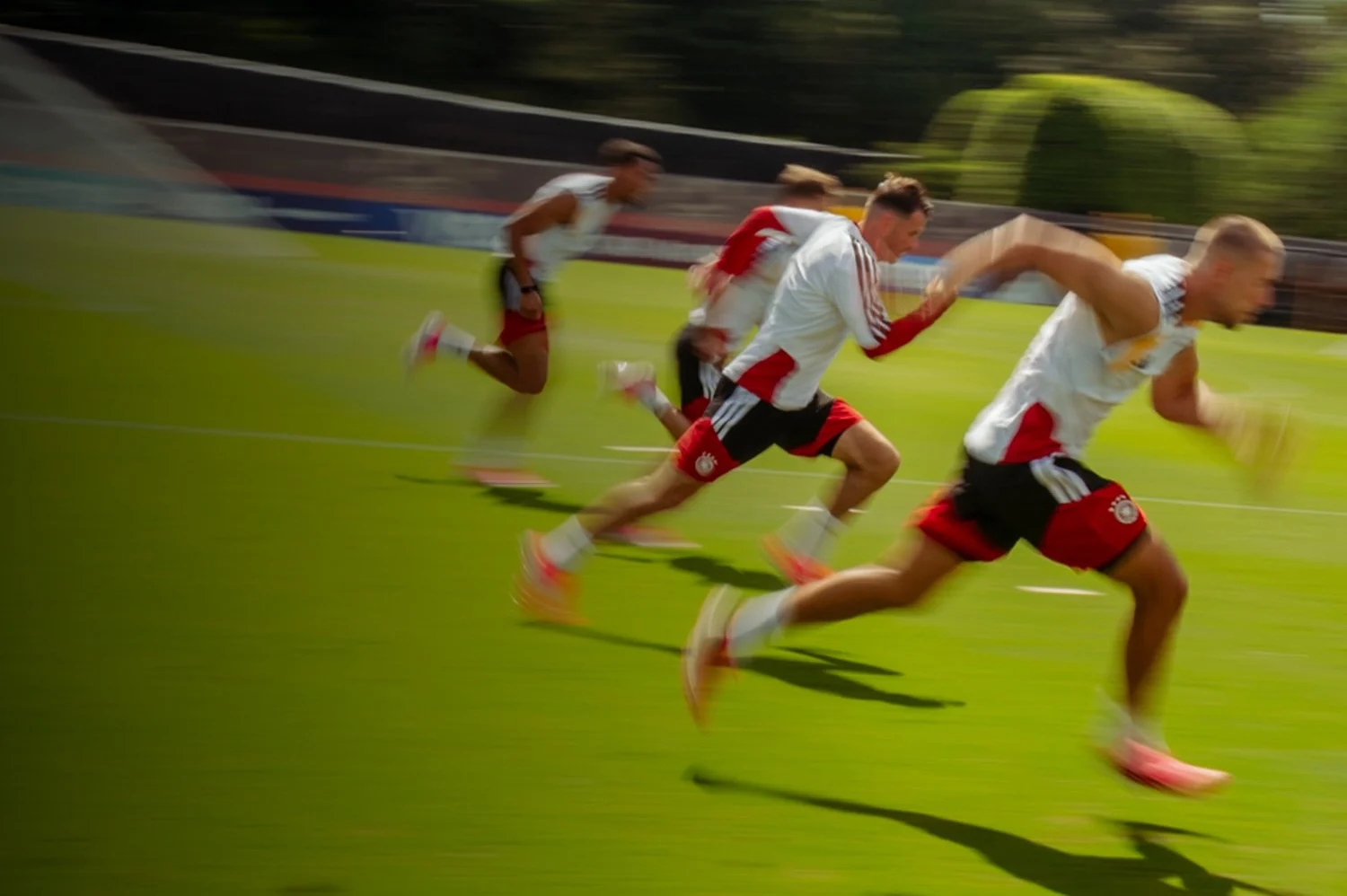 Sesi latihan Timnas Jerman di Amerika
