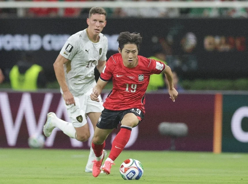 Pertandingan Korea Selatan melawan Ceko