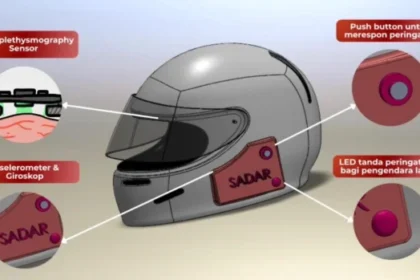 Helm Pintar Deteksi Kelelahan Pengendara