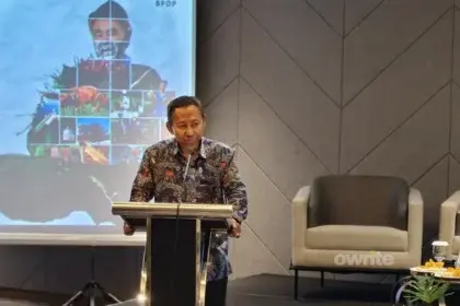 Direktur Keuangan, Manajemen Risiko dan Umum BPDP Zaid Burhan Ibrahim (sumber: Owrite/Anisa Aulia)