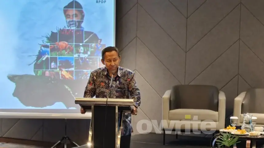Direktur Keuangan, Manajemen Risiko dan Umum BPDP Zaid Burhan Ibrahim (sumber: Owrite/Anisa Aulia)