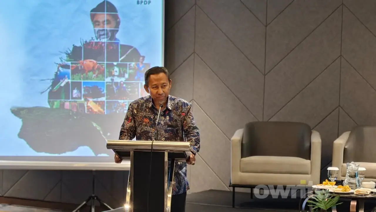 Direktur Keuangan, Manajemen Risiko dan Umum BPDP Zaid Burhan Ibrahim (sumber: Owrite/Anisa Aulia)