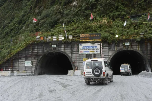 Terowongan Ali Budiardjo di Tambang Bawah Tanah PT Freeport Indonesia. (Sumber: PTFI)