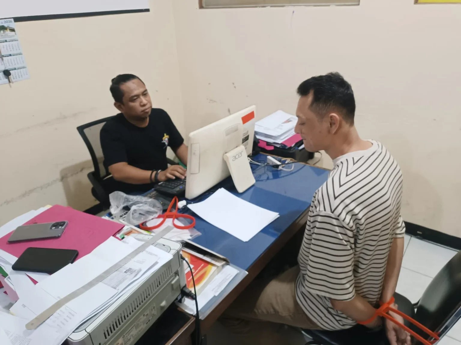 Tampang "Bang Jago" inisal FRS setelah ditangkap kepolisian.