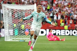 Penyerang Timnas Portugal, Cristiano Ronaldo berhasil mencetak sejarah baru di Piala Dunia 2026 (FIFA)