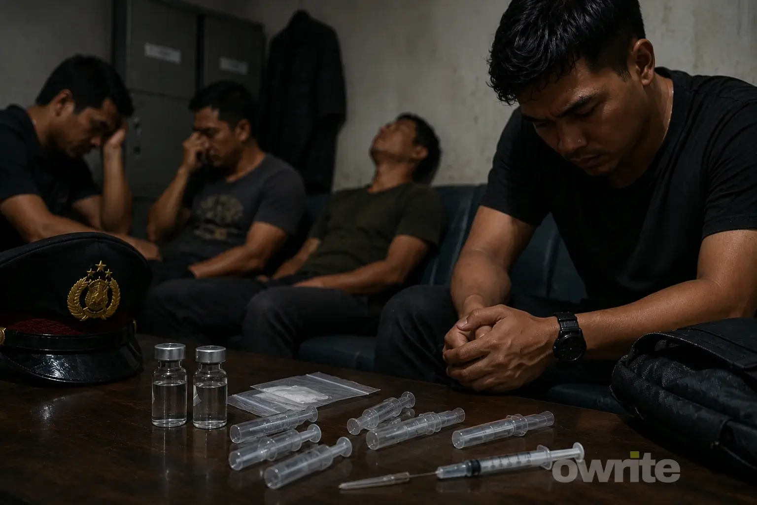 Ilustrasi polisi menyalahgunakan etomidate.