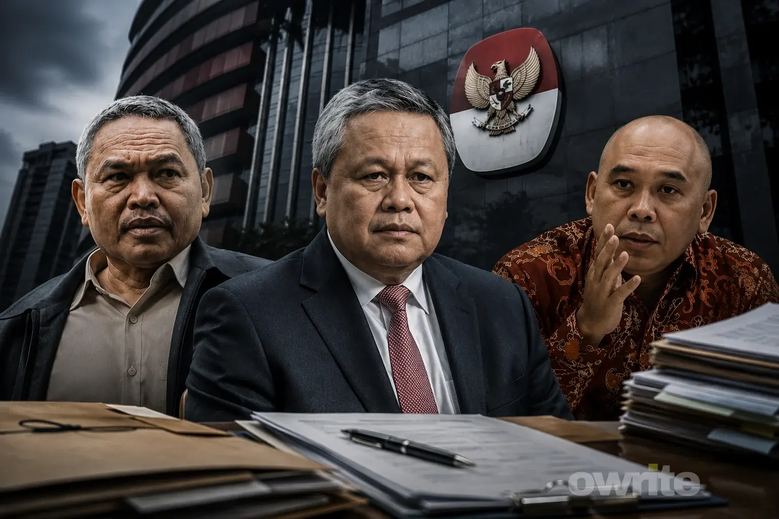 Ilustrasi tiga mantan pejabat.