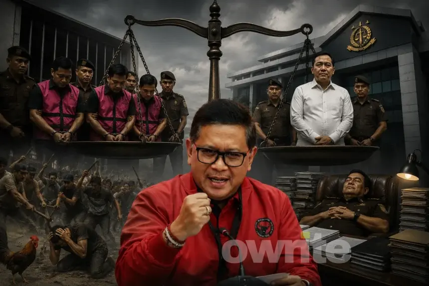 Ilustrasi perbedaan penanganan hukum terhadap pelaku pidana.