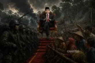 Ilustrasi konflik agraria sektor kehutanan.