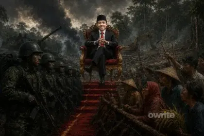 Ilustrasi konflik agraria sektor kehutanan.