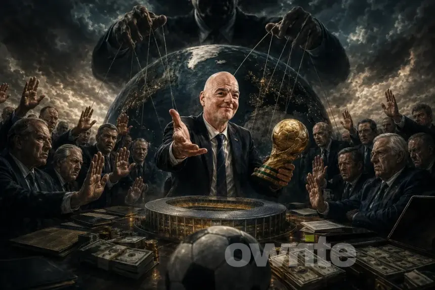 Ilustrasi penolakan asosiasi anggota FIFA terkait rencana penjualan saham Piala Dunia.