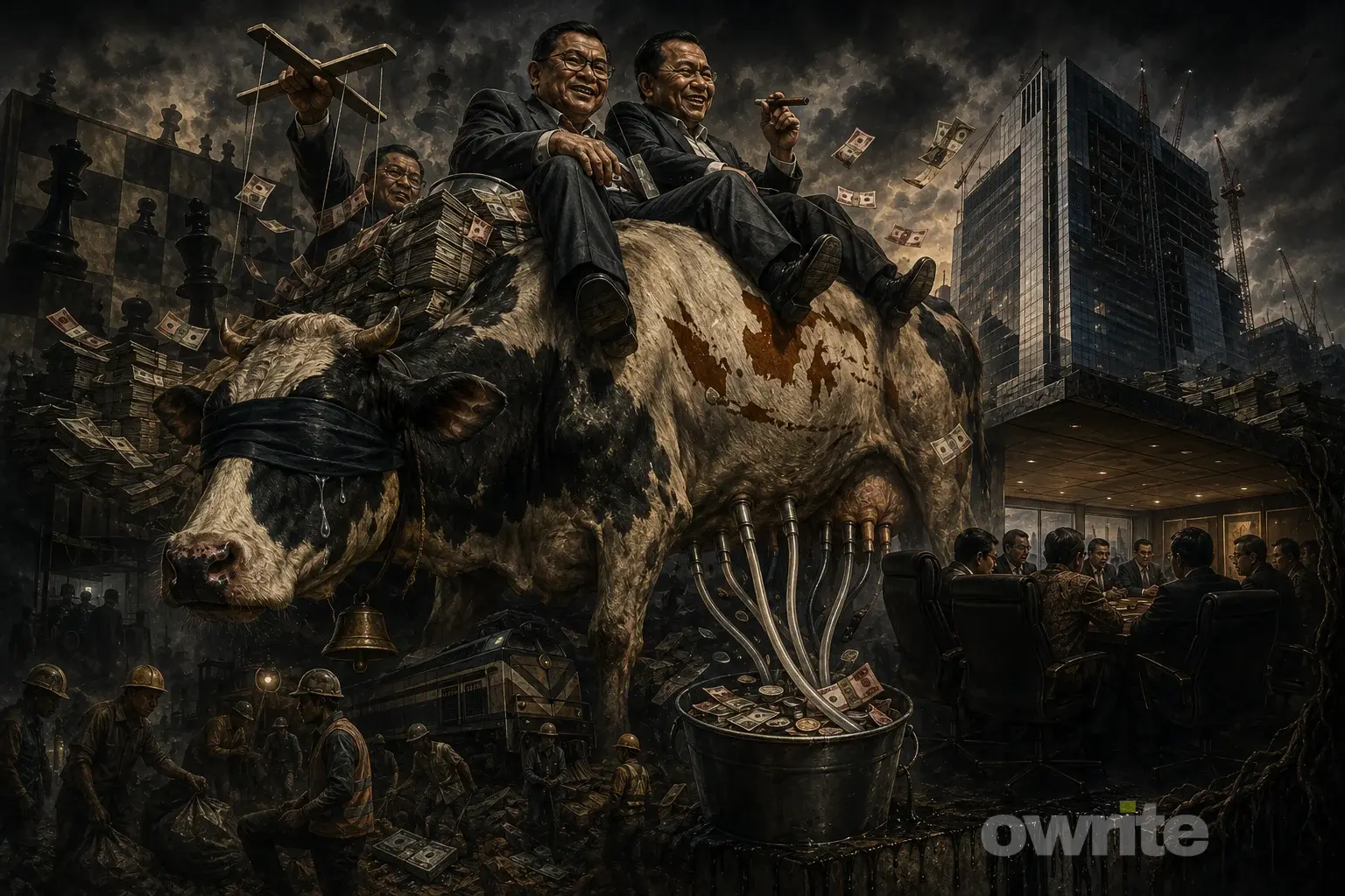 Ilustrasi BUMN jadi "Sapi Perah" jelang pemilu.