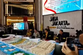 Konferensi pers tiga kasus korupsi yang ditangani Kortastipidkor dan Polda Metro Jaya, 10 Juli 2026.