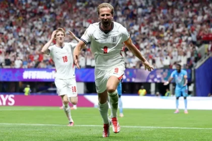 Pemain Timnas Inggris Harry Kane dalam pertandingan lawan Timnas RD Kongo pada Piala Dunia 2026.